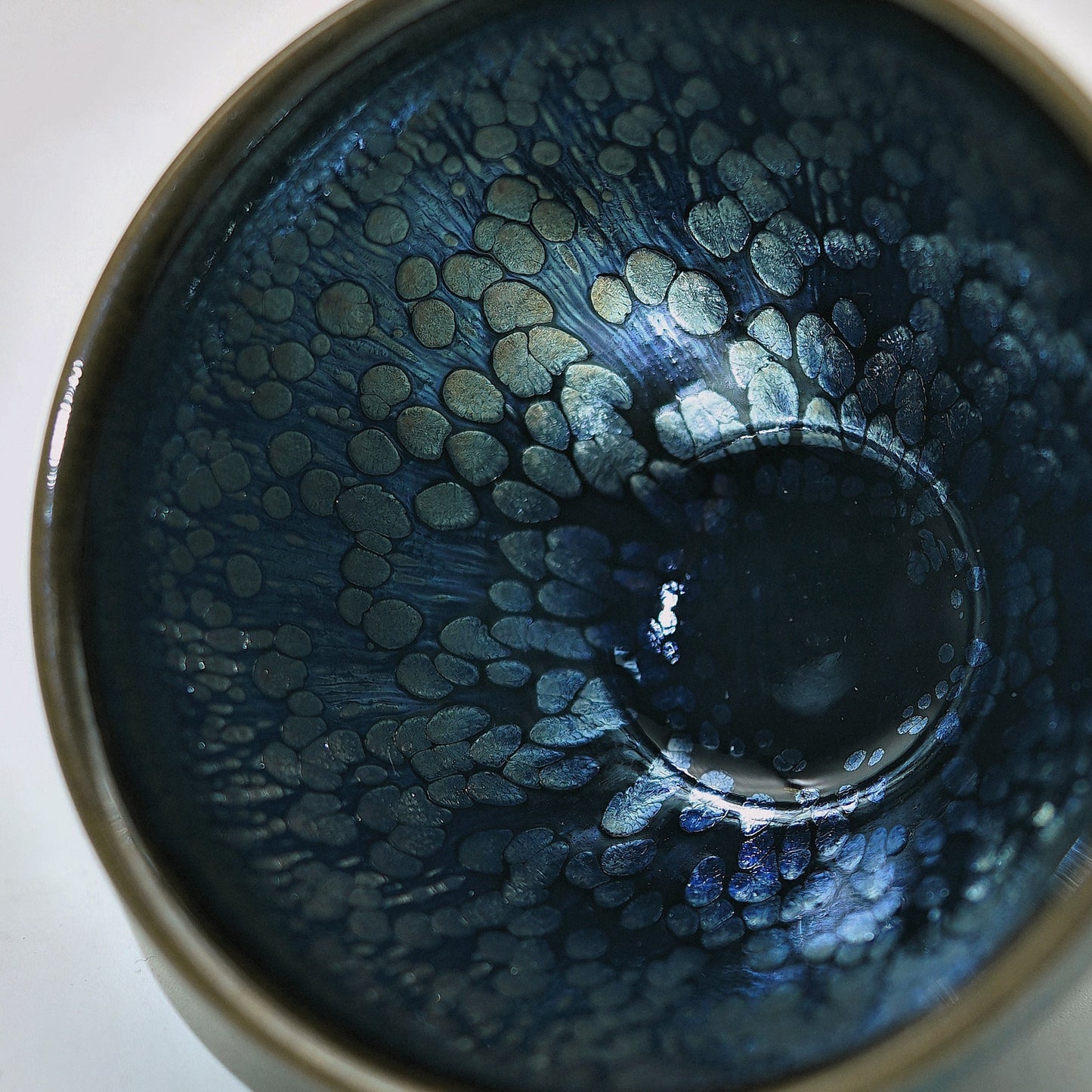 Li Zhan Cabinet, Huaci Youwei, Co branded Silver Hair Tea Bowl