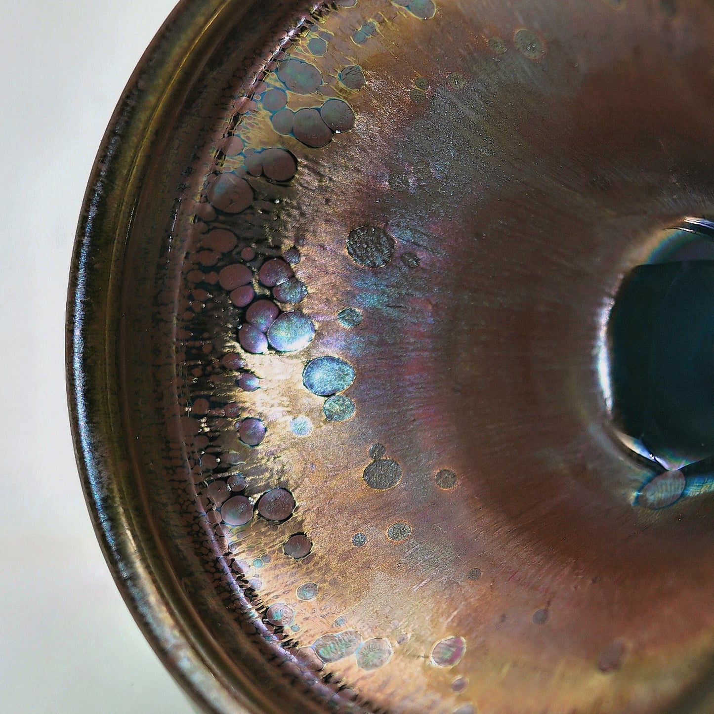 Zhou Yunlong Huaci Youwei Co branded Powder Obsidian Magnolia Tea Bowl