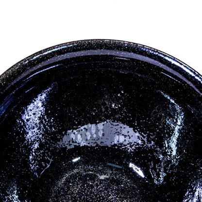 A true wood-fire Obsidian Kiln Treasure (9.2cm)