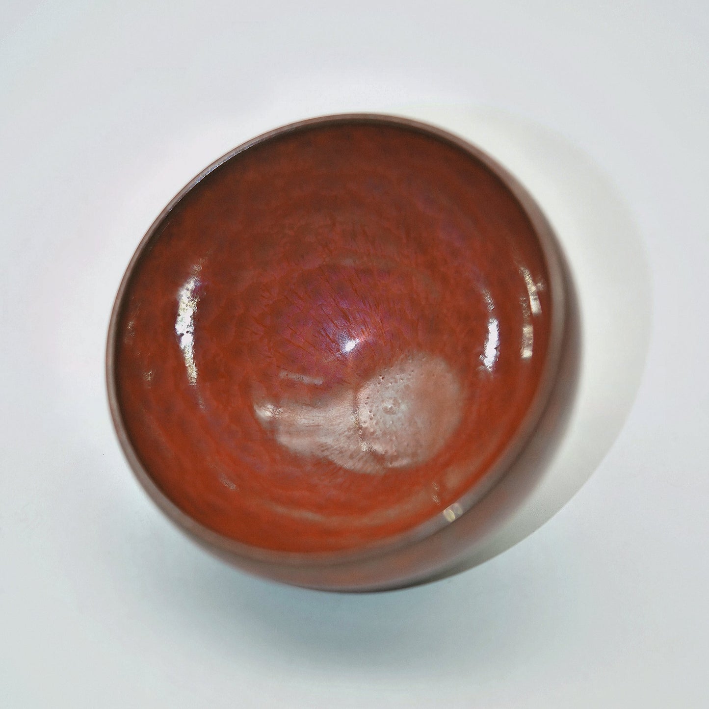 Liao Shesheng Huaci Youwei Co branded persimmon Red Tea Bowl