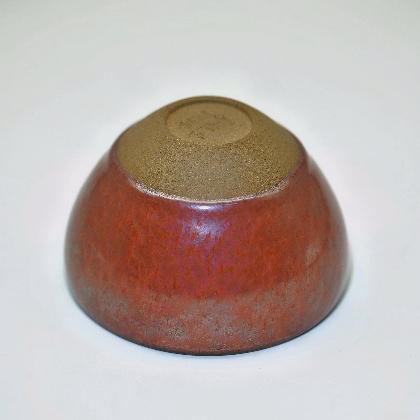 Liao Shesheng Huaci Youwei Co branded persimmon Red Tea Bowl