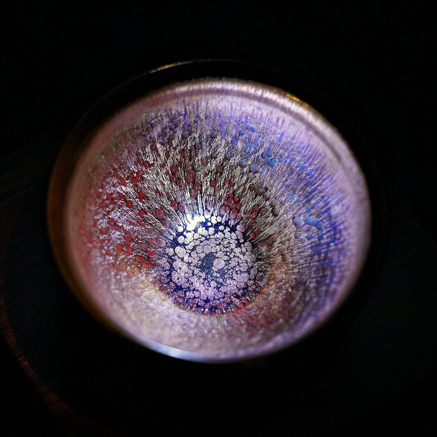 Wu Zhou Fu Hua Porcelain Youwei Co branded Gold Wire Ten Thousand Thread Tea Bowl