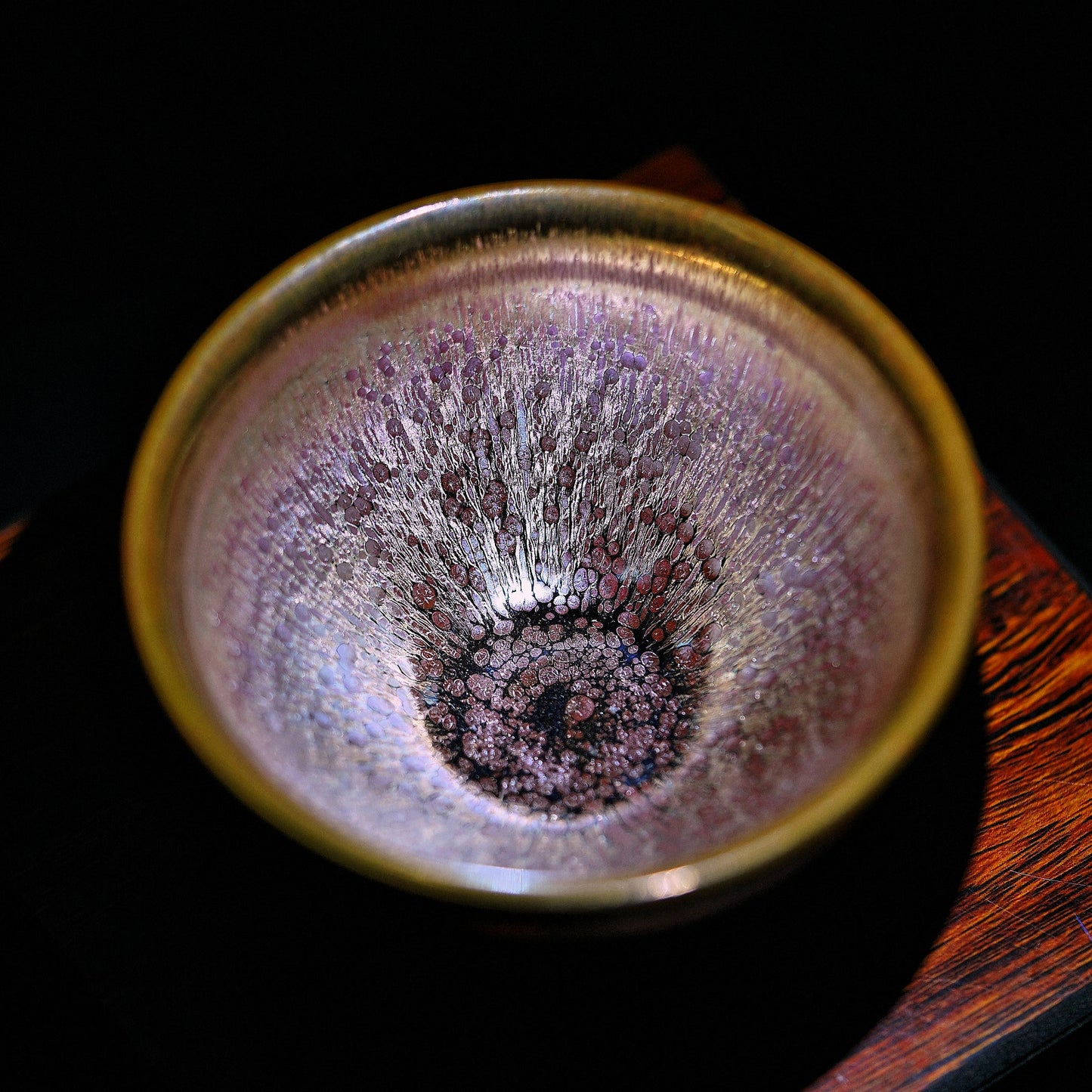 Wu Zhou Fu Hua Porcelain Youwei Co branded Gold Wire Ten Thousand Thread Tea Bowl