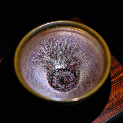 Wu Zhou Fu Hua Porcelain Youwei Co branded Gold Wire Ten Thousand Thread Tea Bowl