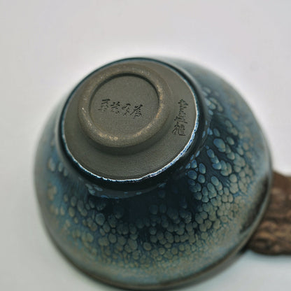 Li Zhan Cabinet, Huaci Youwei, Co branded Silver Hair Tea Bowl