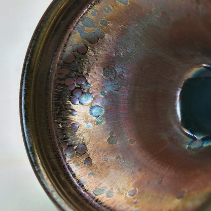 Zhou Yunlong Huaci Youwei Co branded Powder Obsidian Magnolia Tea Bowl